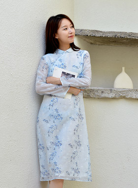 前世今生复古温婉文艺日常旗袍