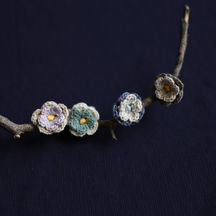 24QDS-011【梅蕊】前世今生温婉文艺手工勾花百搭胸针