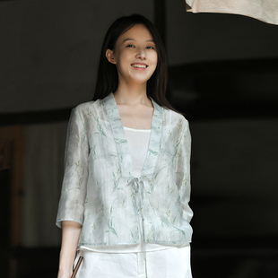 开衫 25CXA 风七分袖 前世今生复古优雅传统中式 400 流光半夏