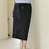 芳菲 24QDC 258 前世今生复古休闲文艺系带松紧腰半身裙