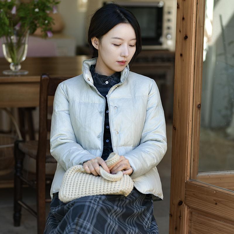 常规衣长白鸭绒羽绒服