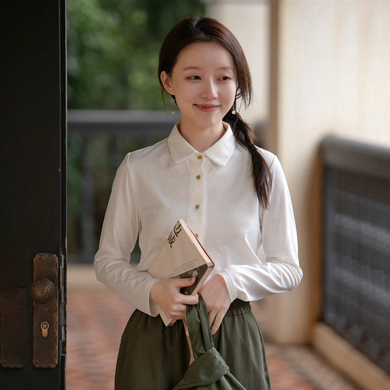 长袖简约文艺常规厚度棉女