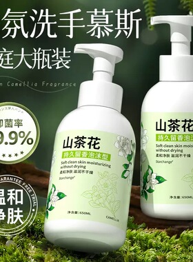 山花花泡沫洗手液温和不刺激清洁滋润家用按压式不伤手清香650ml