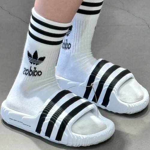 adidas阿迪达斯三叶草男女鞋一字拖室内运动休闲沙滩拖鞋IF3668