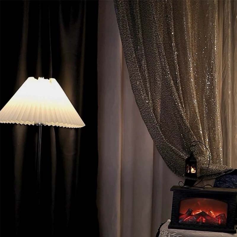 新款窗纱亮片装饰纱帘直播背景闪亮温馨现代轻奢工业风场景搭配帘