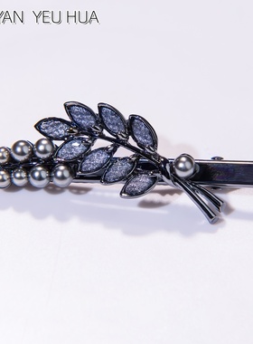 晶穗刘海夹0909轻奢鸭嘴夹高档边夹碎发夹高级感时尚头发发卡夹