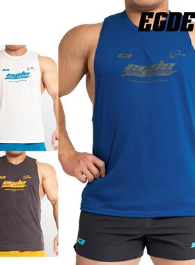 日本制造EGDE男士大开背运动背心t弹力速干亲肤面料3724