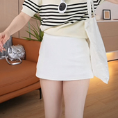 green包臀半裙2024夏短裙打底裤 lie 裙A字弹力超短小个子纯色