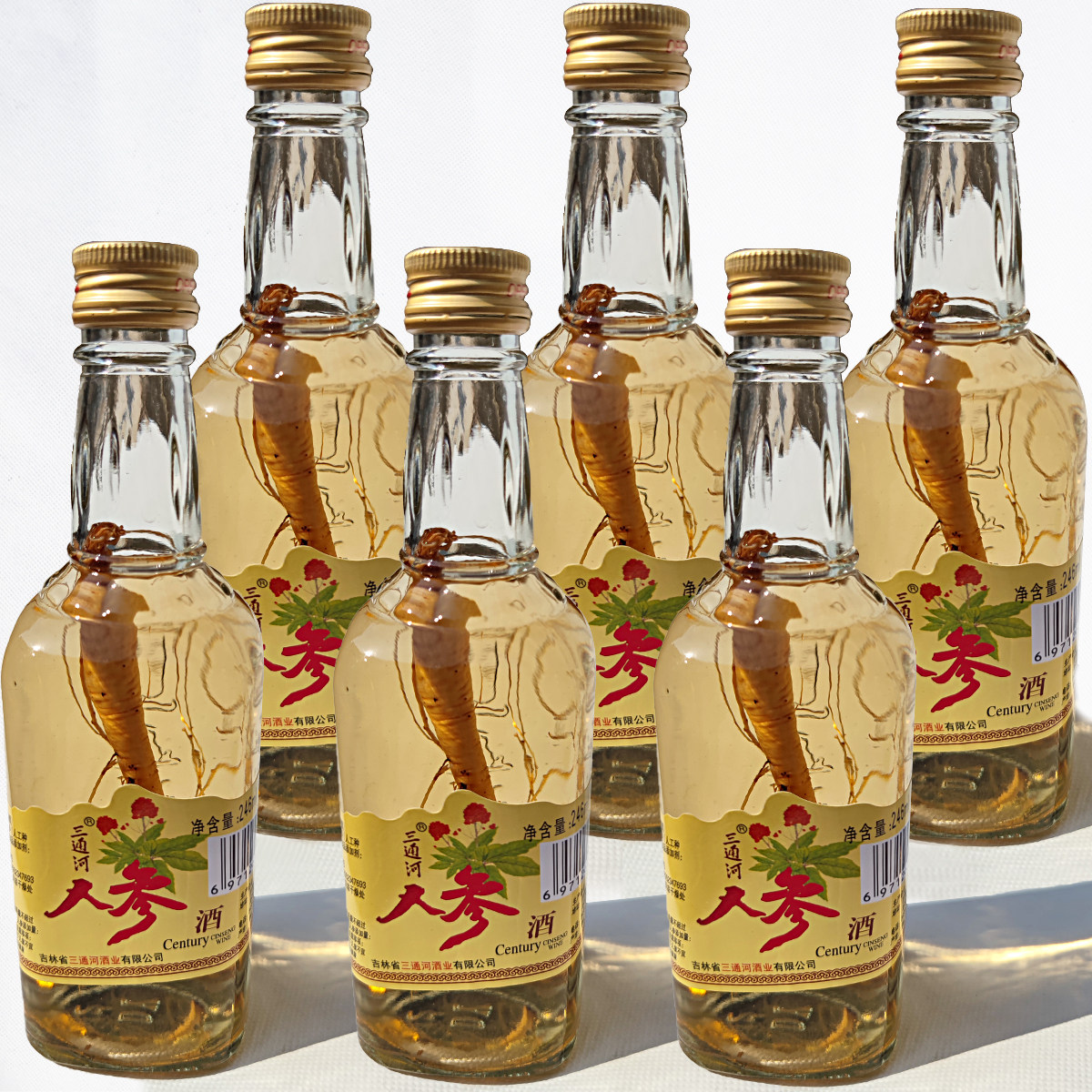 长白山吉林瓶装新鲜人参酒