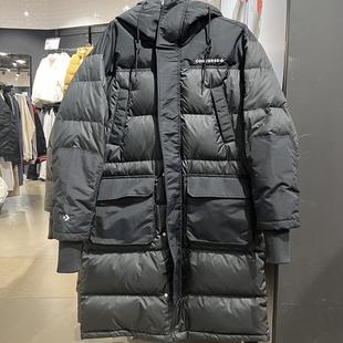 正品Converse匡威冬加厚男女长款连帽保暖羽绒服10021974-A01-A02
