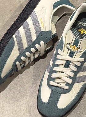 Adidas三叶草王安宇同款男女25秋机车风复古德训鞋运动板鞋JP9222