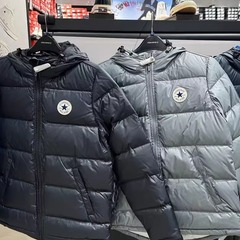 正品Converse匡威经典款圆标男女保暖羽绒服10004603-A02-A01-A03