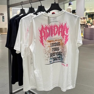 T恤KA2255 男女后背印花运动短袖 KA2256 25年夏季 Adidas三叶草正品