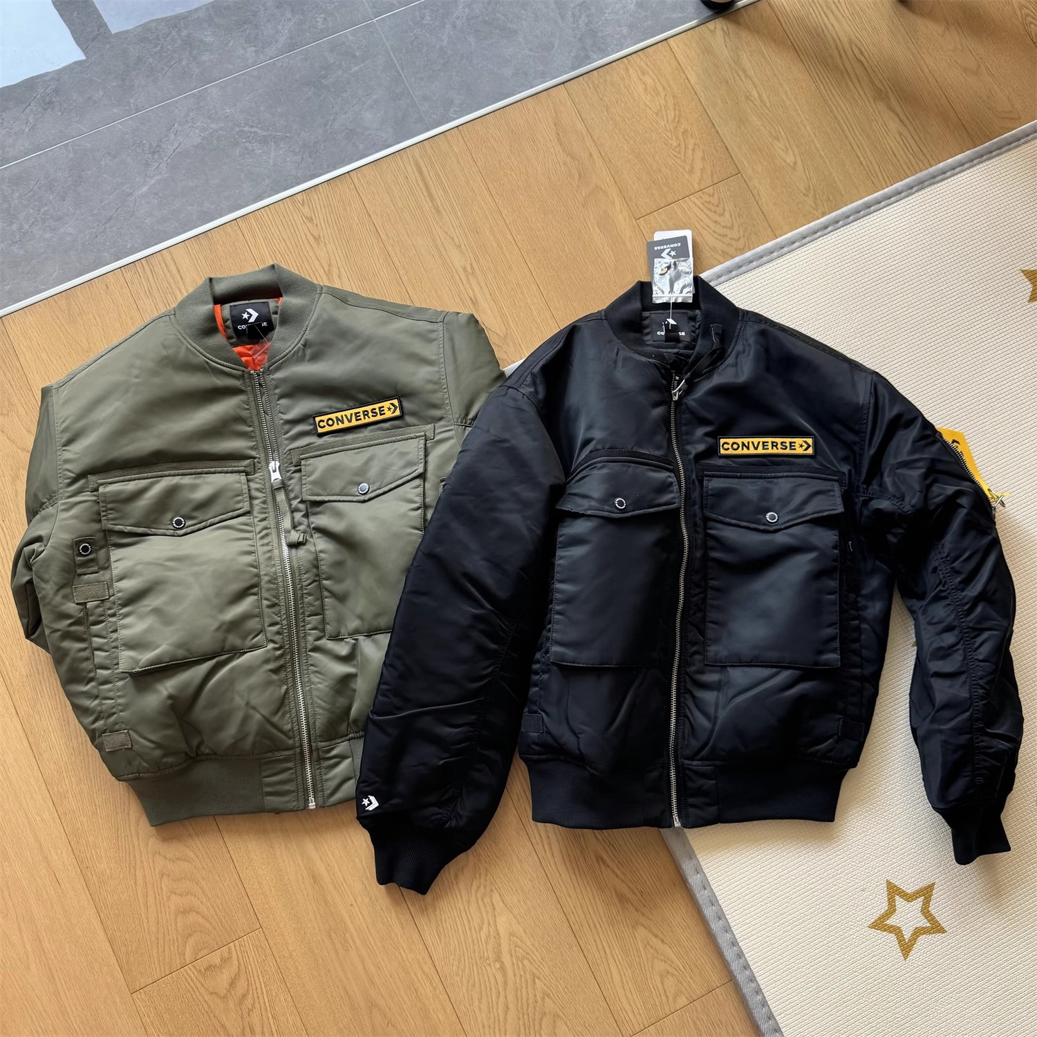 匡威飞行员夹克外套休闲棒球服