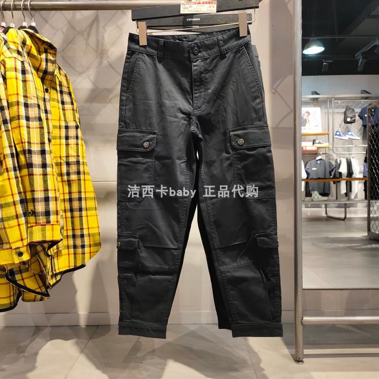正品女款匡威黑色街头长裤