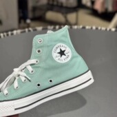 converse匡威 男女经典 常青款 正品 松豆沙绿色高帮帆布鞋 A06563C