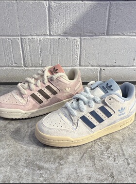 Adidas三叶草26年春女子FORUM LOW运动篮球风板鞋KJ4299 KJ4300