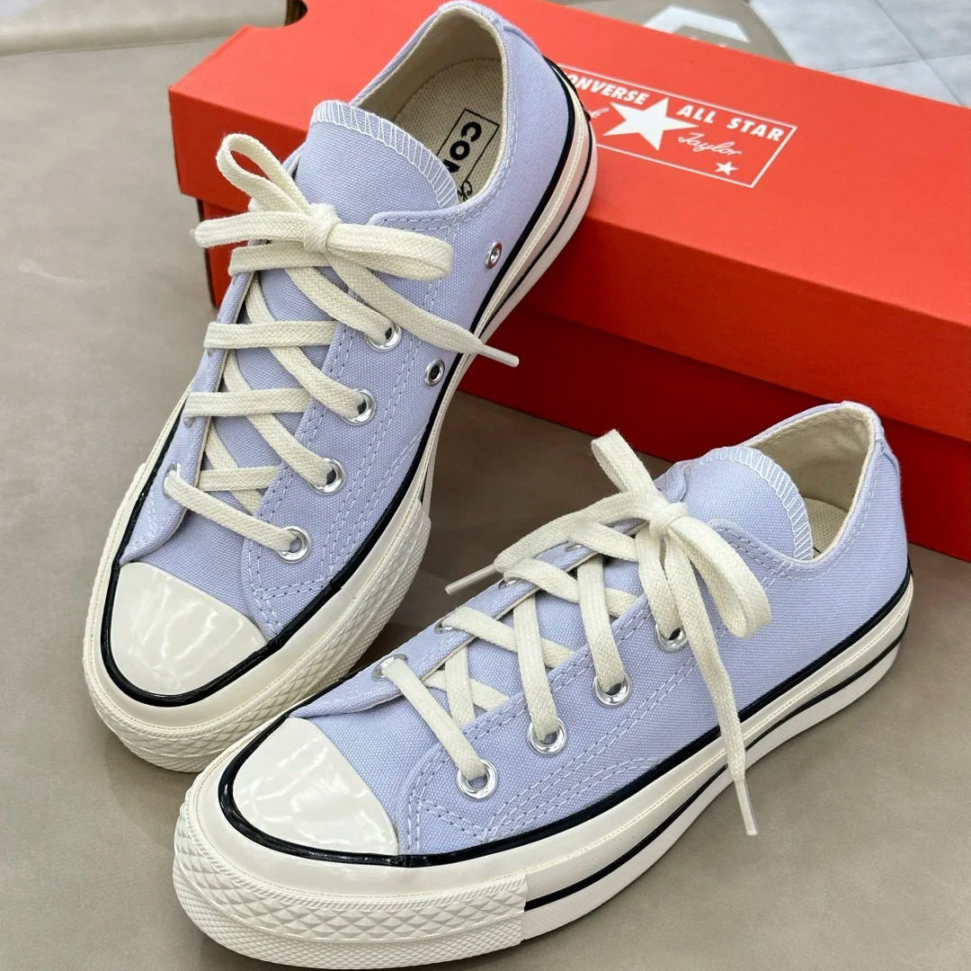 正品CONVERSE匡威 1970s复古蓝紫色高低帮帆布鞋A11751C A11748C