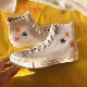 1970S刺绣小花卉翻毛皮高帮运动板鞋 CONVERSE匡威 特价 A04298C