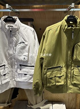 匡威男款多口袋工装风羽绒服