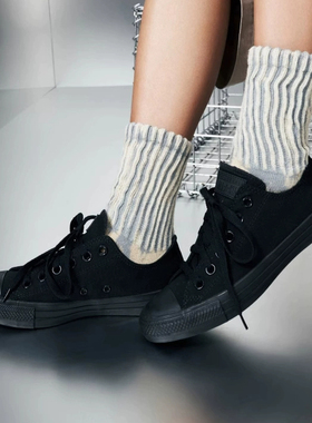 正品converse匡威 男女经典常青款黑武士低高帮帆布鞋1Z635 1Z588
