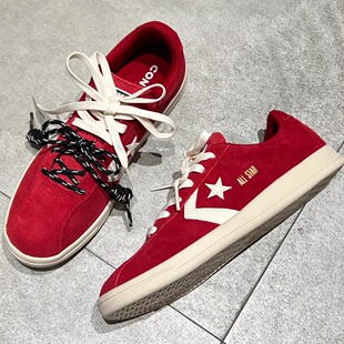 正品converse匡威金标复古运动鞋欧版德训鞋圣诞复古红A17503C