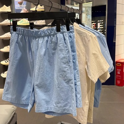 泡泡纱JD2462短裤轻盈宽松正品