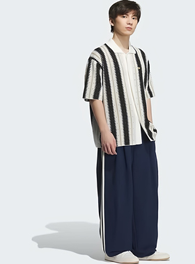Adidas三叶草25款秋季男子少年感垂坠感运动长裤KE5839 KE5838