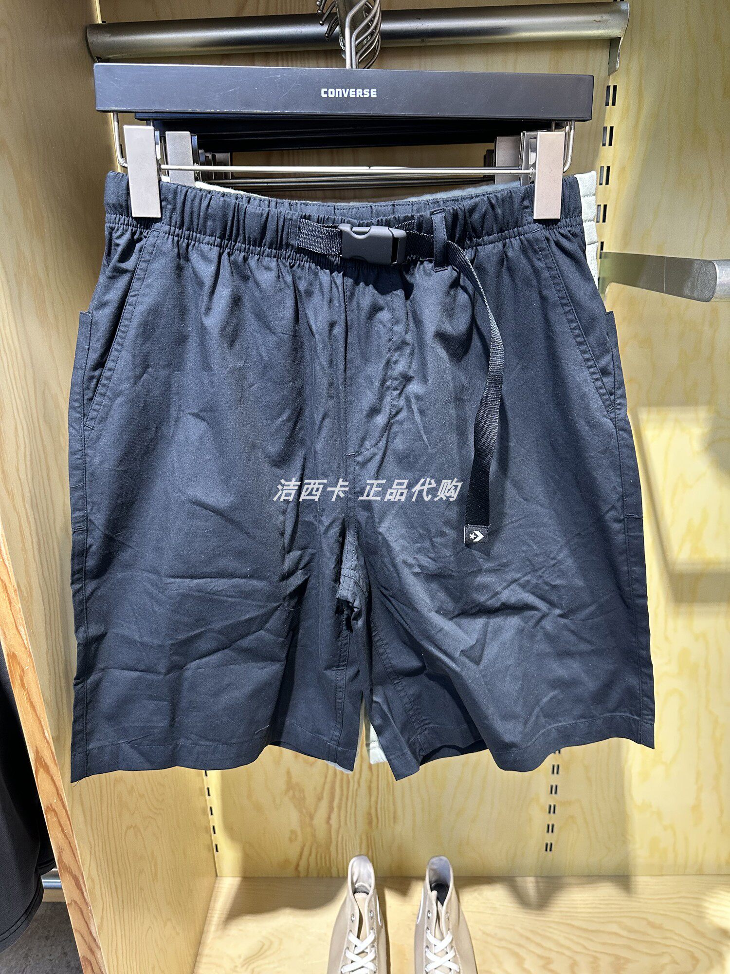 正品Converse匡威 男款梭织宽松工装大口袋短裤10024743-A01-A02