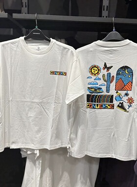 Converse匡威夏季新款男女撞色短袖街头时尚透气T恤 10024728-A02