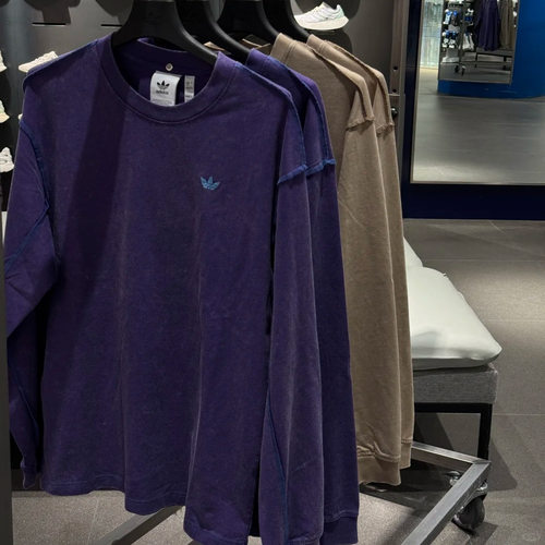 三叶草彝族文化做旧水洗风长袖