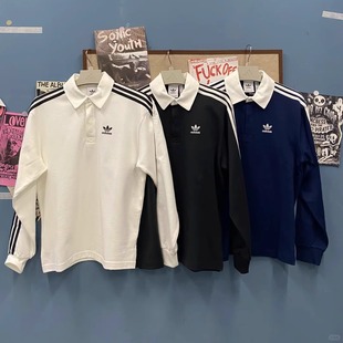 IZ2468 Adidas三叶草 T恤IZ2469 翻领三条杠长袖 JY1400 男女POLO衫