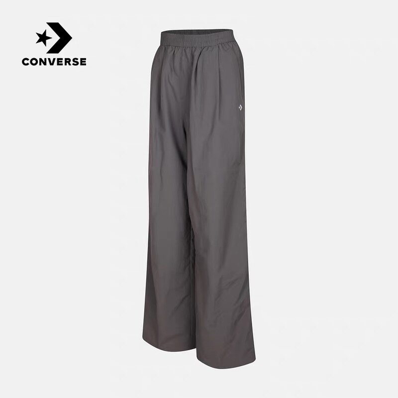Converse匡威2026夏女款运动梭织长裤休闲宽松阔腿裤WCK041-G6M