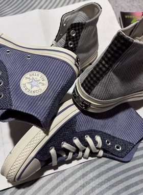 匡威秋冬1970S灯芯绒拼接高帮男女运动复古休闲鞋172496C 172495C