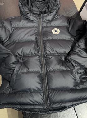 正品Converse匡威经典款圆标男女保暖羽绒服10004603-A02-A01-A03