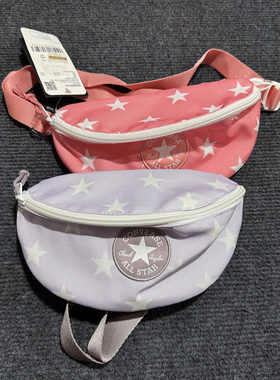 CONVERSE正品匡威斜挎包深粉西瓜红浅紫色星星10022528-A09-A10