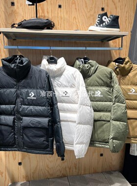 正品匡威 男子冬季立领保暖经典短款羽绒服10023755-A01-A02-A03