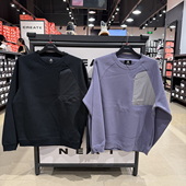 正品 CONVERSE匡威秋冬拼接感休闲上衣复古圆领卫衣男10027088 A03