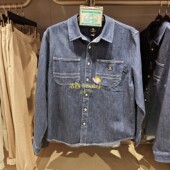 converse匡威 10028411 25春季 长袖 正品 外套 男女款 牛仔衬衫 A01