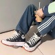 168816C 正品 Hike张雨绮厚底增高低帮帆布鞋 Star 168817C 匡威Run