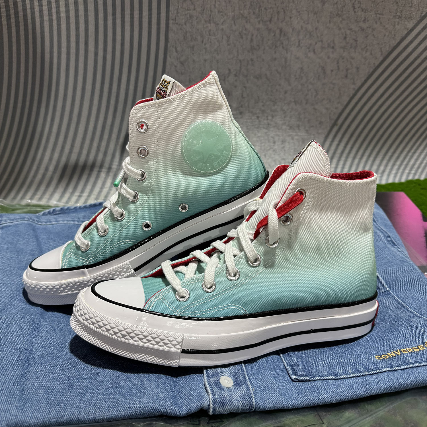 CONVERSE匡威1970s虎年生肖限定浅薄荷绿高帮帆布鞋173127C