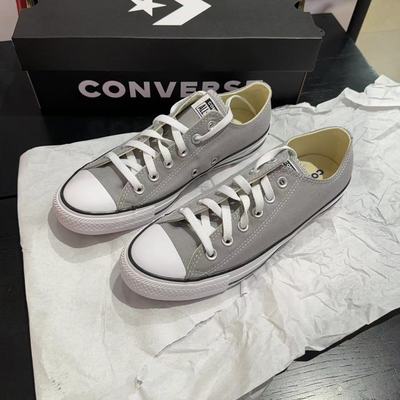 匡威ALLSTAR灰色低帮帆布鞋
