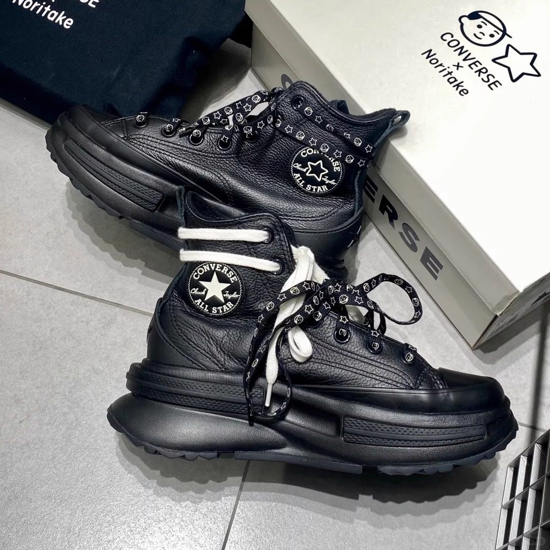 Converse匡威皮质厚底夹心