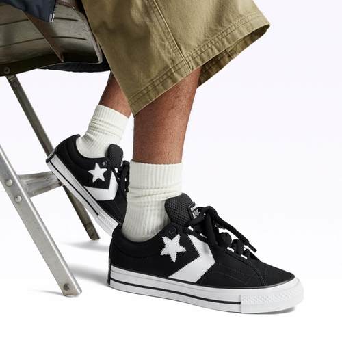 正品CONVERSE匡威 Puff Player星箭大logo男女帆布滑板鞋A11483C