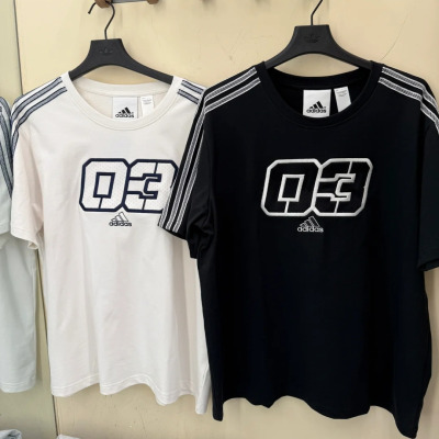 阿迪三叶草男子运动短袖T恤