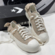 款 CONVERSE匡威ALLSTAR LIFT米色蝴蝶结经典 低帮厚底帆布A10246c
