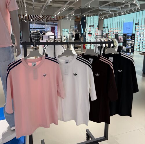 Adidas三叶草26年夏季男女刺绣logo宽松经典款运动短袖T恤KG6331