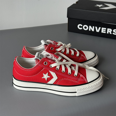 CONVERSE匡威STAY PLAYER 大红色箭星帆布鞋低帮A11530c