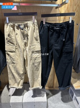 正品Converse匡威 男子大口袋灯芯绒长裤直筒裤10025287-A01-A04