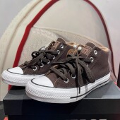正品 A06605C 运动休闲鞋 CONVERSE匡威咖啡色男女鞋 防滑高帮帆布鞋